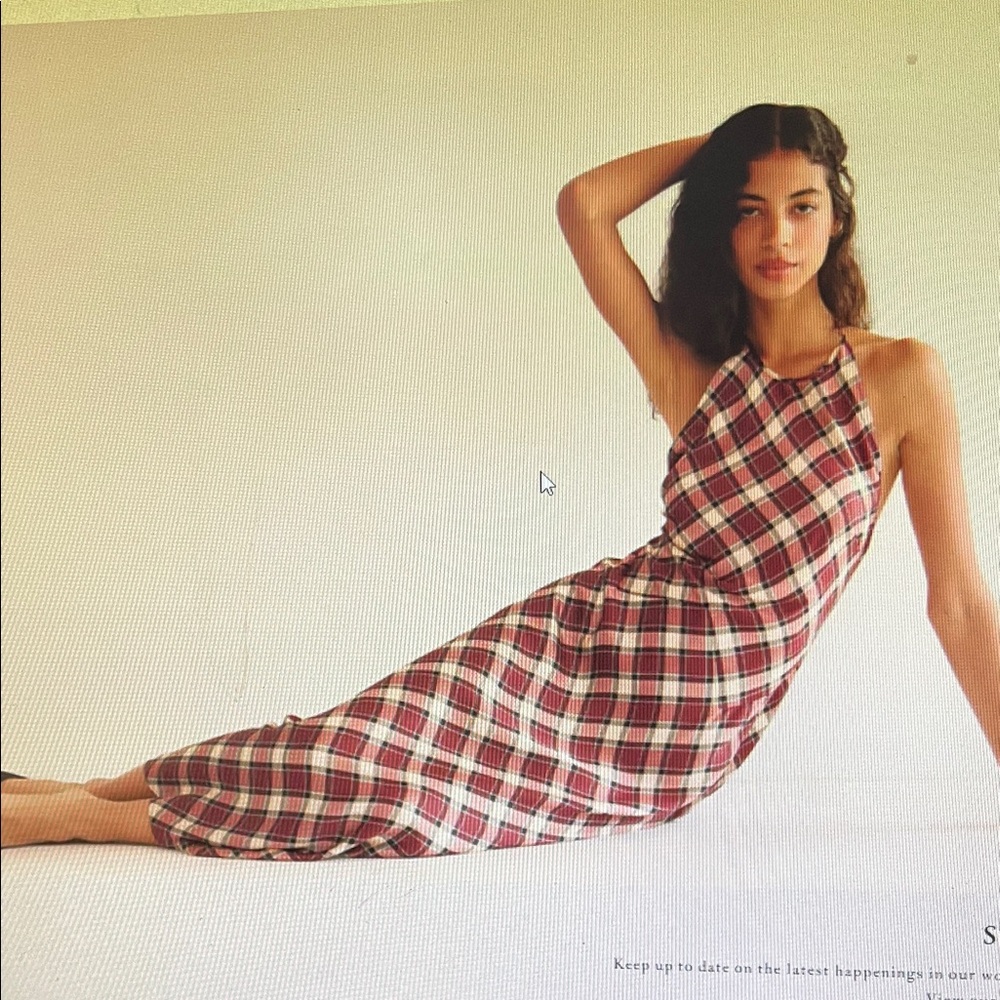 Down Maxime Dress in Norfolk Plaid new with tags - Picture 2 of 5